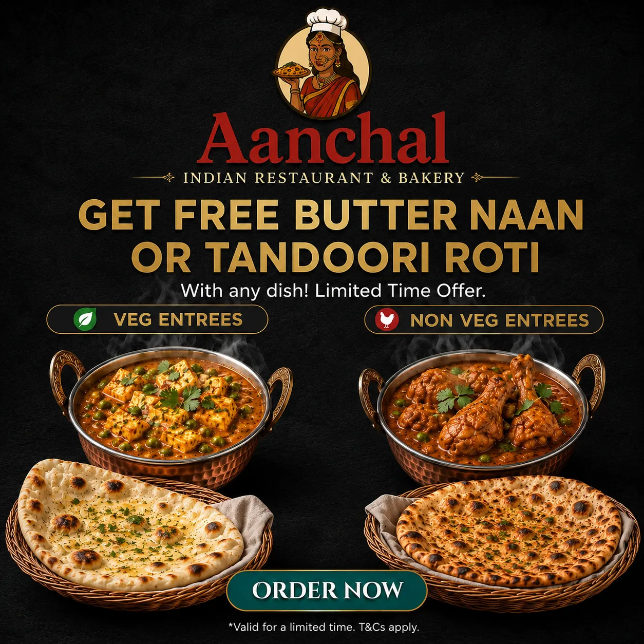 Aanchal Indian Restaurant & Bakery Special Offer - Edmonton